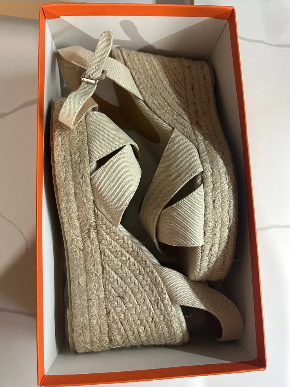 Castaner Blaudell Espadrille Wedge Sandals Sand size 41
